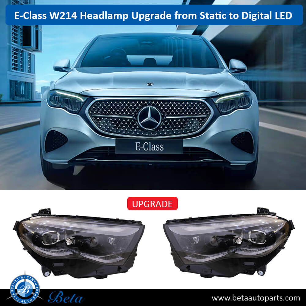 Headlamp Upgrade From Static LED To Digital LED for Mercedes E-Class 2024 -Up models, Part Number 2149064900 / 2149065000