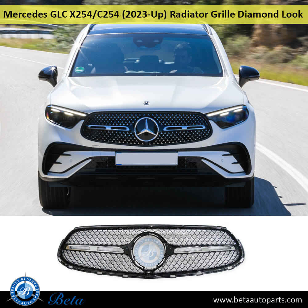 Mercedes GLC-Class X254 / C254 (2023-Up), Radiator Grille AMG Diamond Look (Black), China, 2548806703