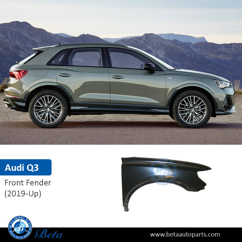 Right Side Front Fender Steel (Right) for Audi Q3 2019-Up models, Part Number 83A821022
