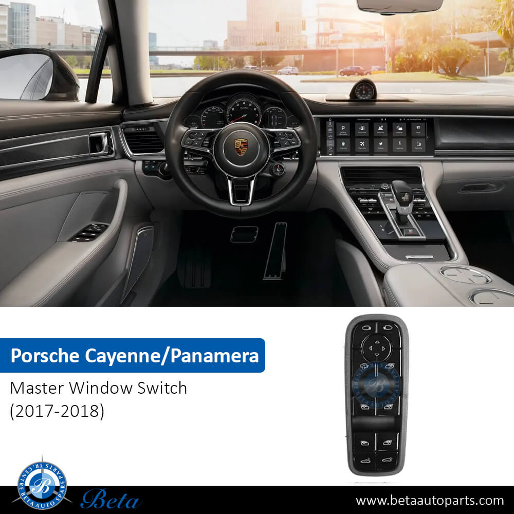 Master Window Switch for Porsche Cayenne / Panamera 2017-2018 models, Part Number 971959858C