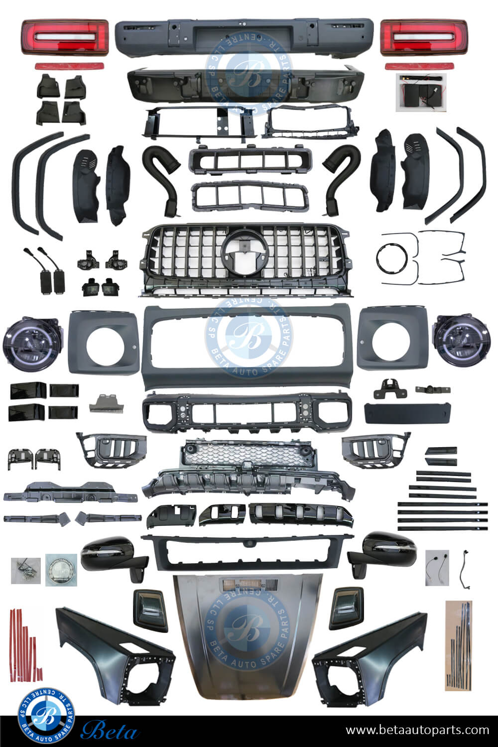 Body Kit Conversion Upgrade to AMG G63 2025 Look for Mercedes G-Class W463 1992-2017 models
