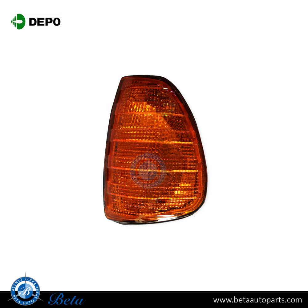 Left Side Corner Lamp Yellow for Mercedes E-Class W123 1976-1985 models, Part Number 8207321