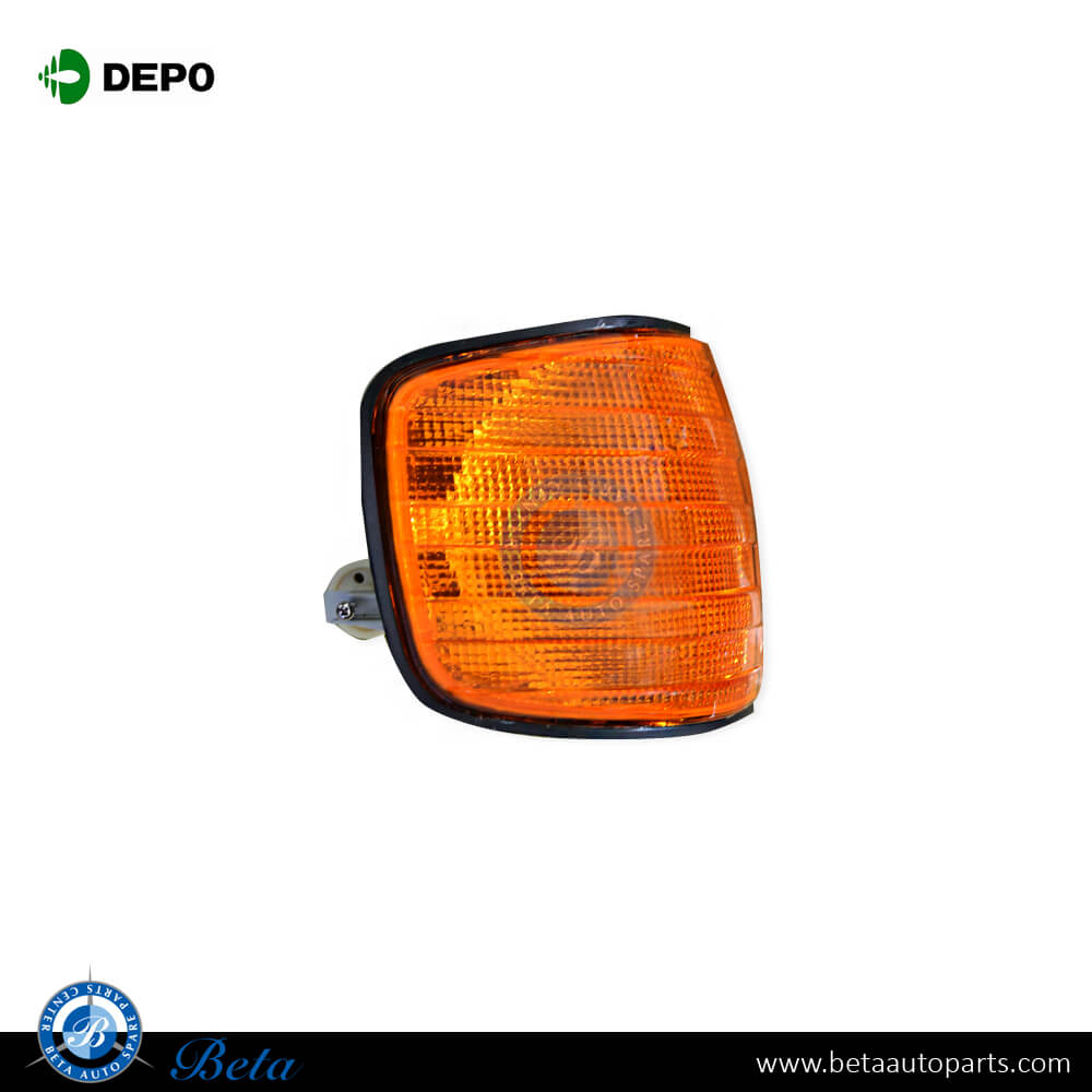 Right Side Corner Lamp - Yellow for Mercedes S-Class W126 1985-1992 models, Part Number 8208521
