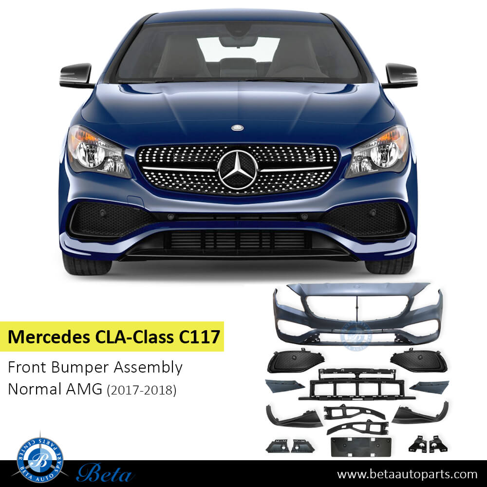 Mercedes CLA-Class C117 (2017-2018), Front Bumper Normal AMG with PDC, China, 1178802301