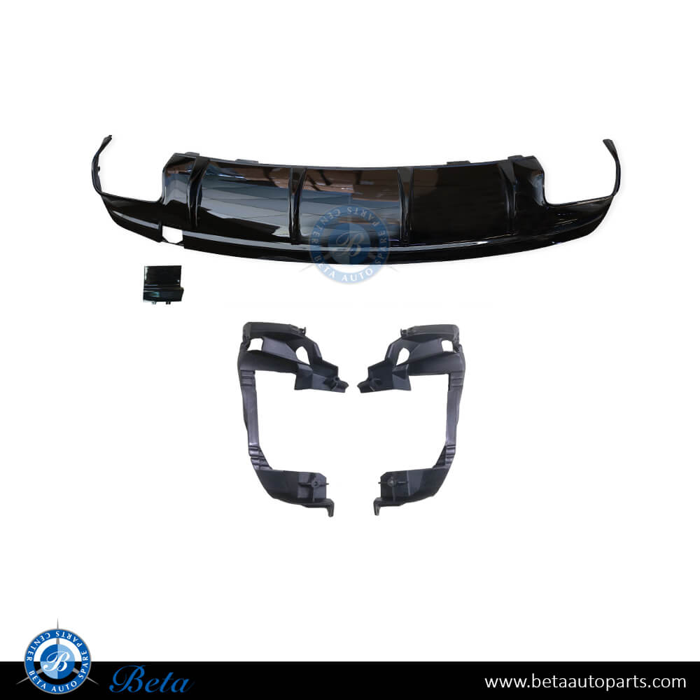 Rear Diffuser Assy AMG CLA45 for Normal AMG Black Color for Mercedes CLA-Class C117 2017-2018 models, Part Number 1178859500