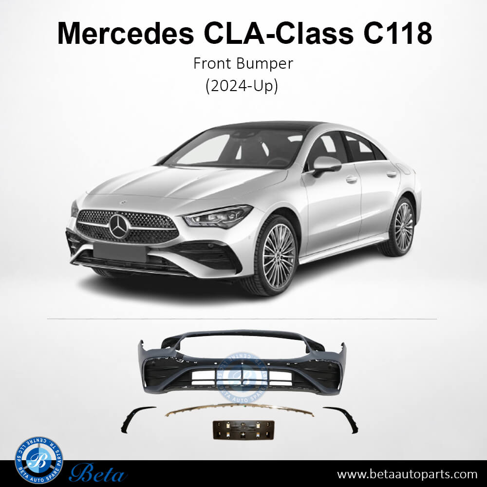 Front Bumper Normal AMG for Mercedes CLA-Class 2024-Up models, Part Number 1188809202