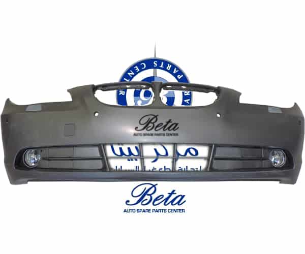 E60 FRONT BUMPER COMPLETE W/ PDC W/ WASH, Part Number 51117111740