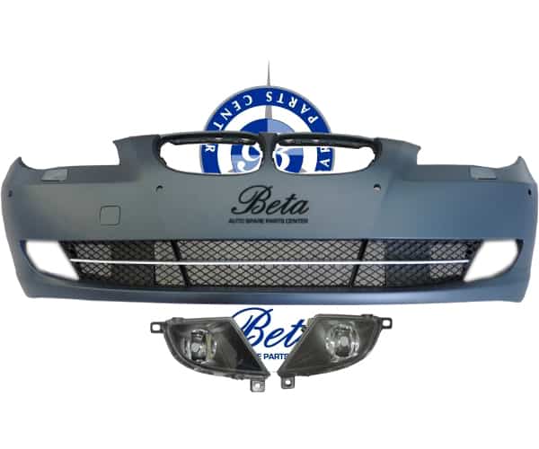 E60 FR BUMPER COMPLETE W/PDC W/WASH