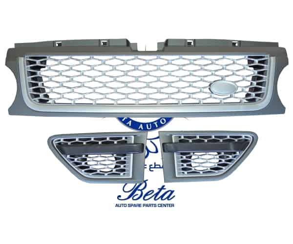 Radiator Grille Upgrade To 2012 Look -Silver for Range Rover Sport 2005-2009 models