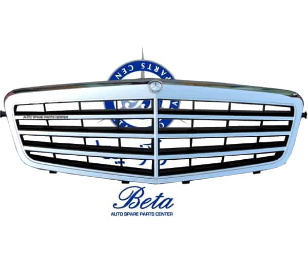 Grille Black and Chrome color for Mercedes E-Class W212 2010-2013 models, Part Number 2128800583 / 2128801083