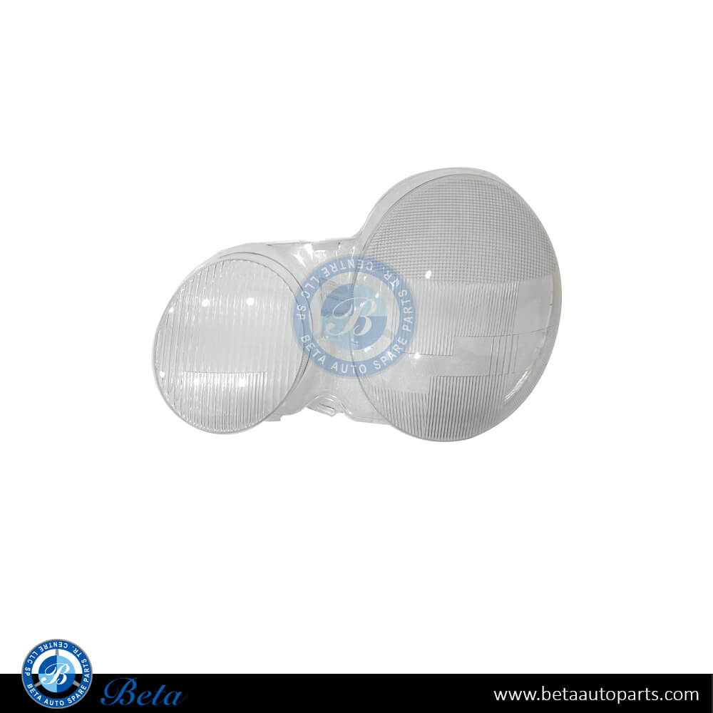 Left Side Headlamp Xenon Lens for Mercedes E-Class W210 1996-1999 models, Part Number 2108200566