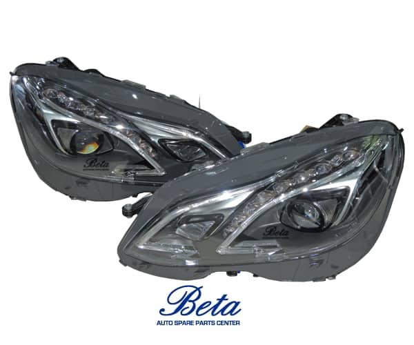 Headlamp Upgrade From Normal To 2014 Dynamic Xenon Look for Mercedes E-Class W212 2010-2013 models, Part Number 2128202339 / 2128202439