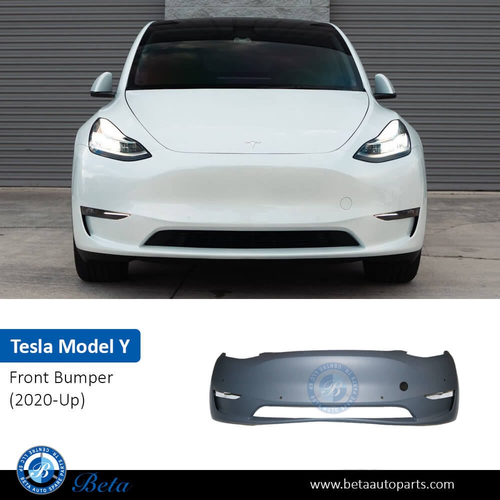 Front Bumper for Tesla Model Y 2020-Up models, Part Number 1493736-S0-B