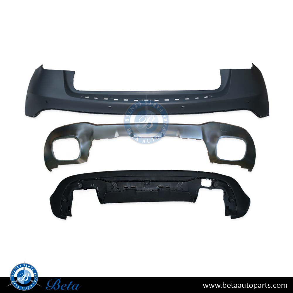 Rear Bumper Assembly Basic for Mercedes GLA-Class X156 2017-2019 models, Part Number 1568802640