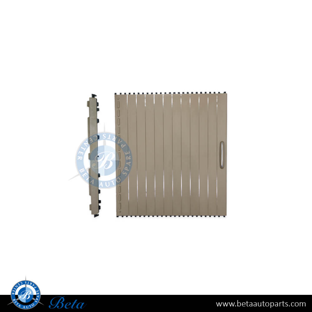 Cup Holder Roller Blind Almond Beige for Mercedes W166/X166, Part Number 1666803814