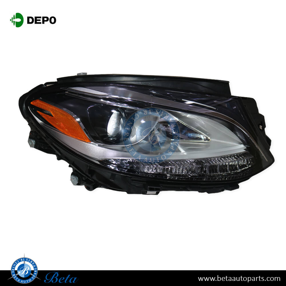 Right Side Headlamp Normal with LED USA type for Mercedes GLE-Class W166 2015-2018 models, Part Number 1668202059