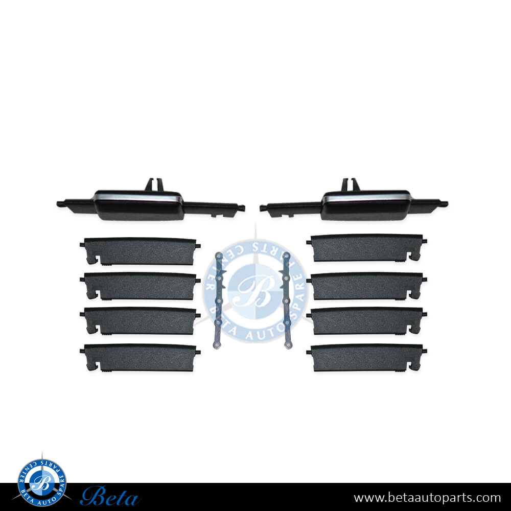 Rear A/C Grille Repair Kit 12 PCS for Mercedes W166/X166, Part Number 1668300554