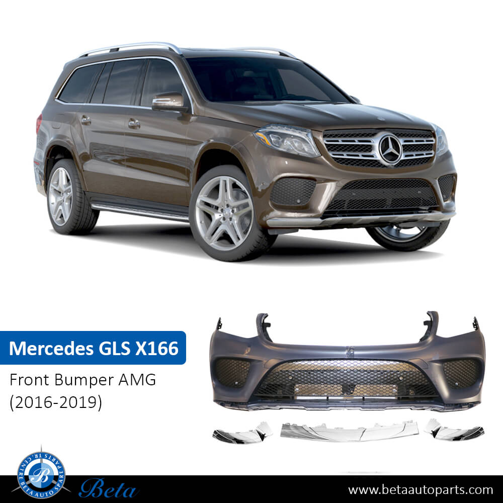 Front Bumper Normal AMG with Park Assist after Fix