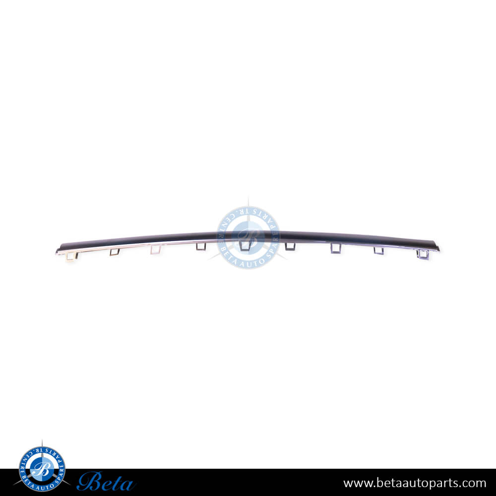 Front Bumper Upper Chrome Moulding AMG GLE63 - Silver for Mercedes GLE-Class W167/C167 2019-2023 models, Part Number 1678851604