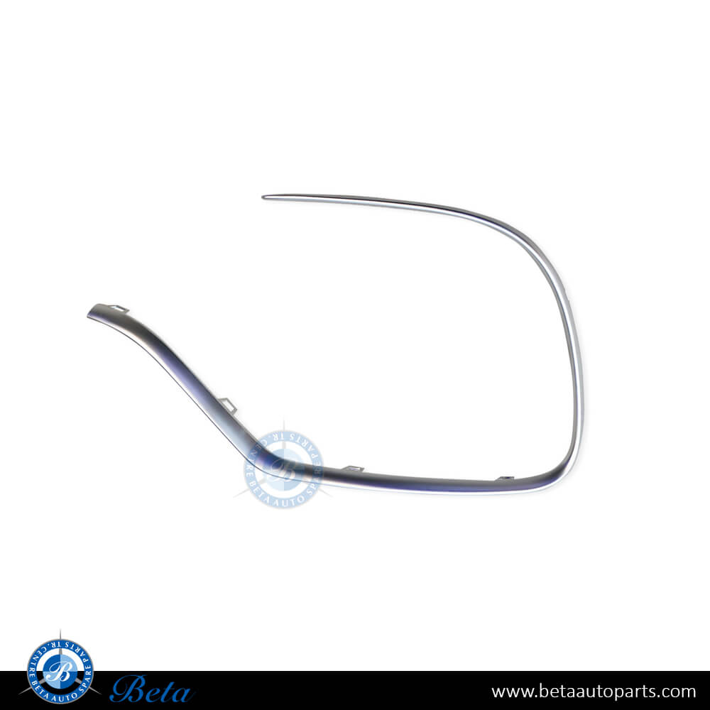 Left Side Front Bumper Moulding AMG GLE63 - Silver for Mercedes GLE-Class W167/C167 2019-2023 models, Part Number 1678851804