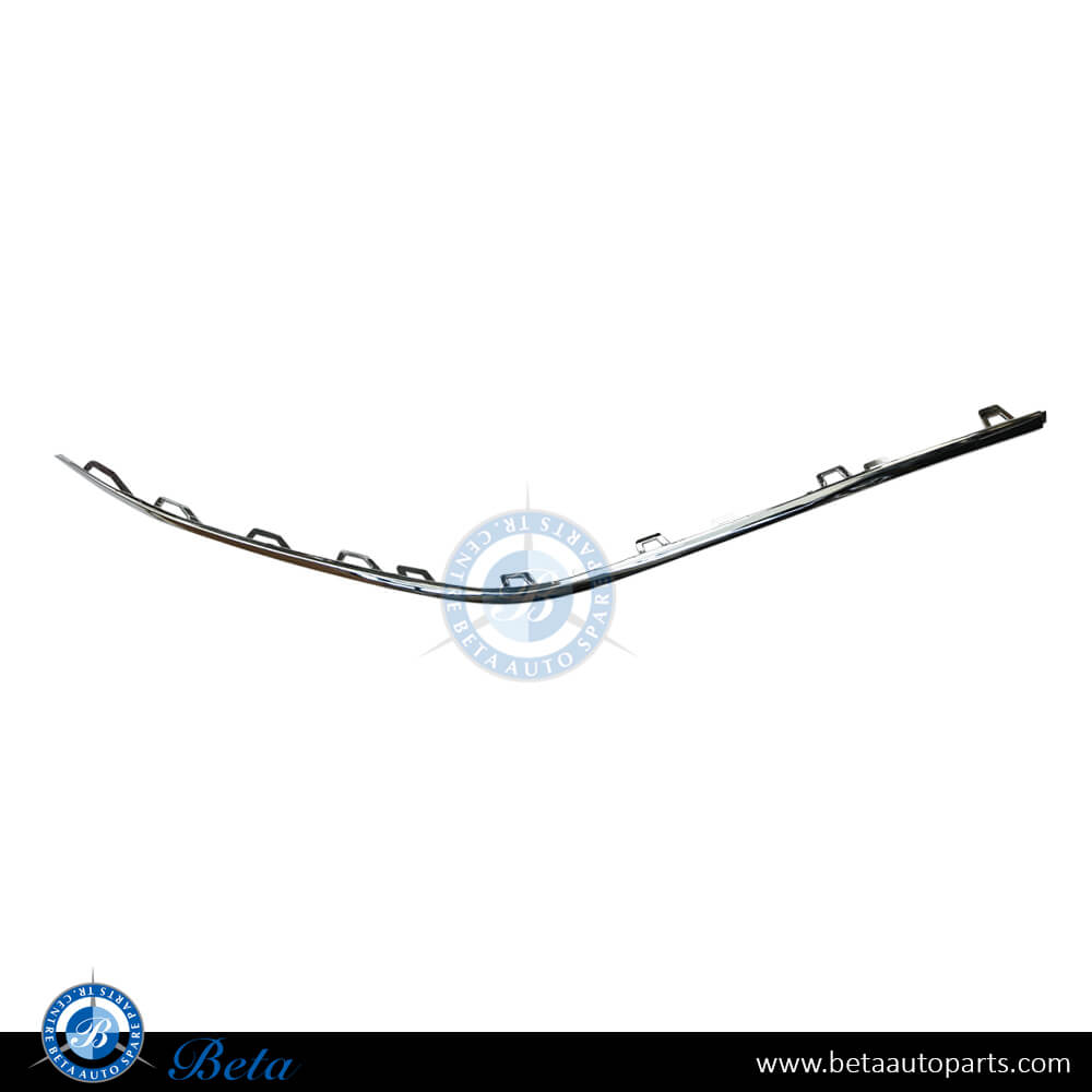 Right Side Front Bumper Lower Moulding Normal AMG - Chrome for Mercedes GLE-Class 2024-Up models, Part Number 1678851810
