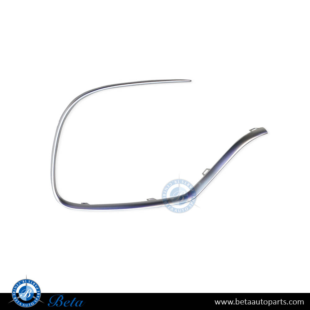 Right Side Front Bumper Moulding AMG GLE63 - Silver for Mercedes GLE-Class W167/C167 2019-2023 models, Part Number 1678852004