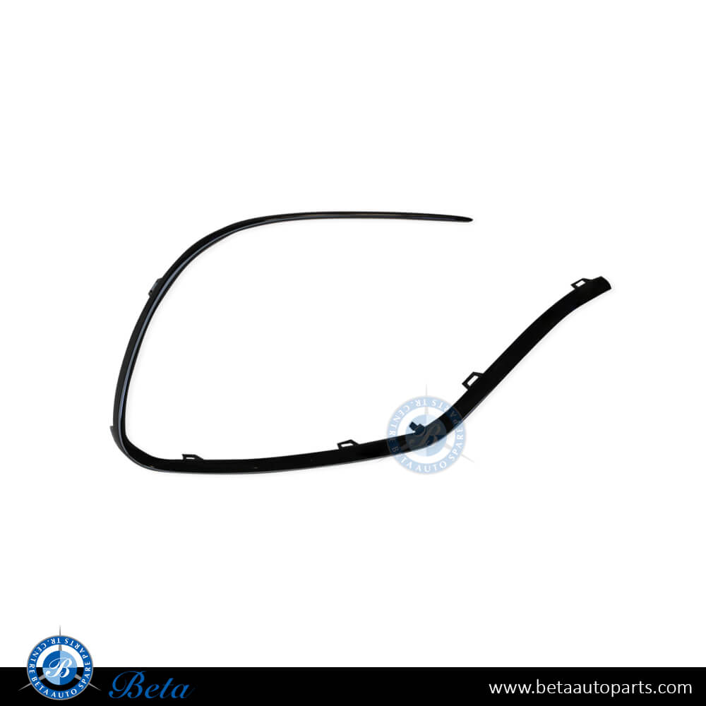 Right Side Front Bumper Moulding AMG GLE63 - Black for Mercedes GLE-Class W167/C167 2019-2023 models, Part Number 1678852504