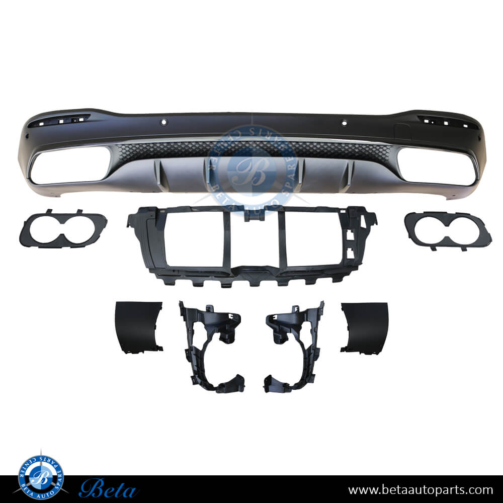 Rear Diffuser AMG GLE 53 for Normal AMG for Mercedes GLE-Class W167 2019-Up models, Part Number 1678853109