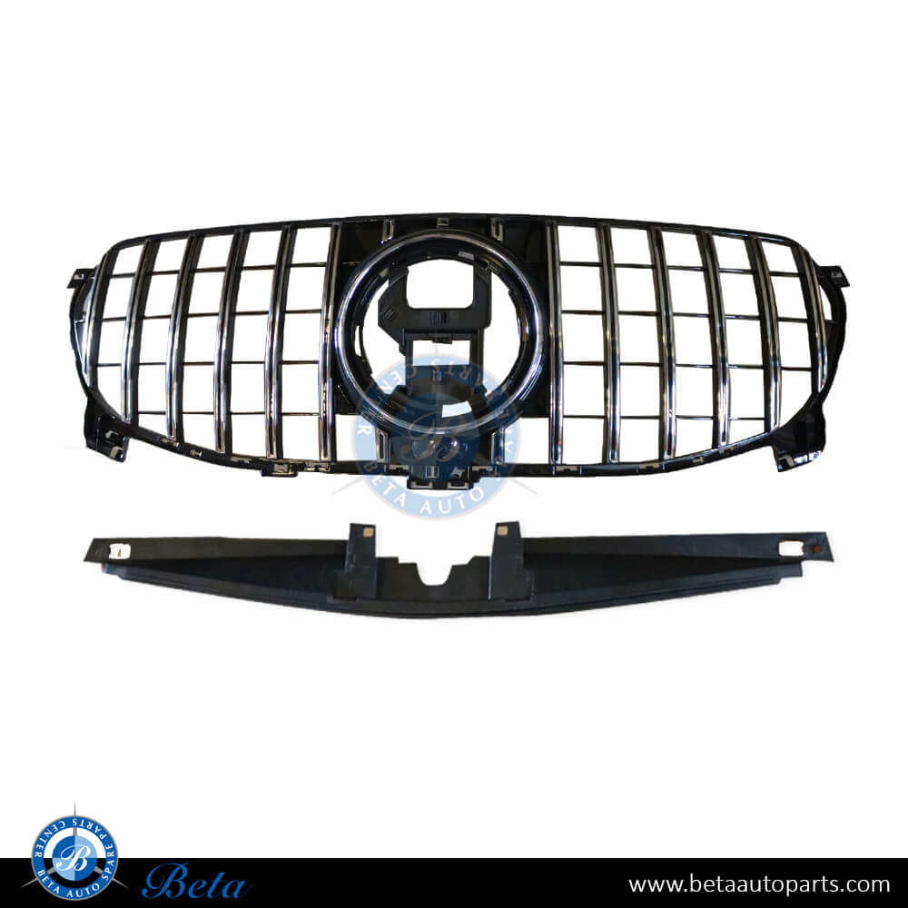 Radiator Grille GT Look for Standard Bumper for Mercedes GLE-Class W167 2019-Up models, Part Number 1678881A60