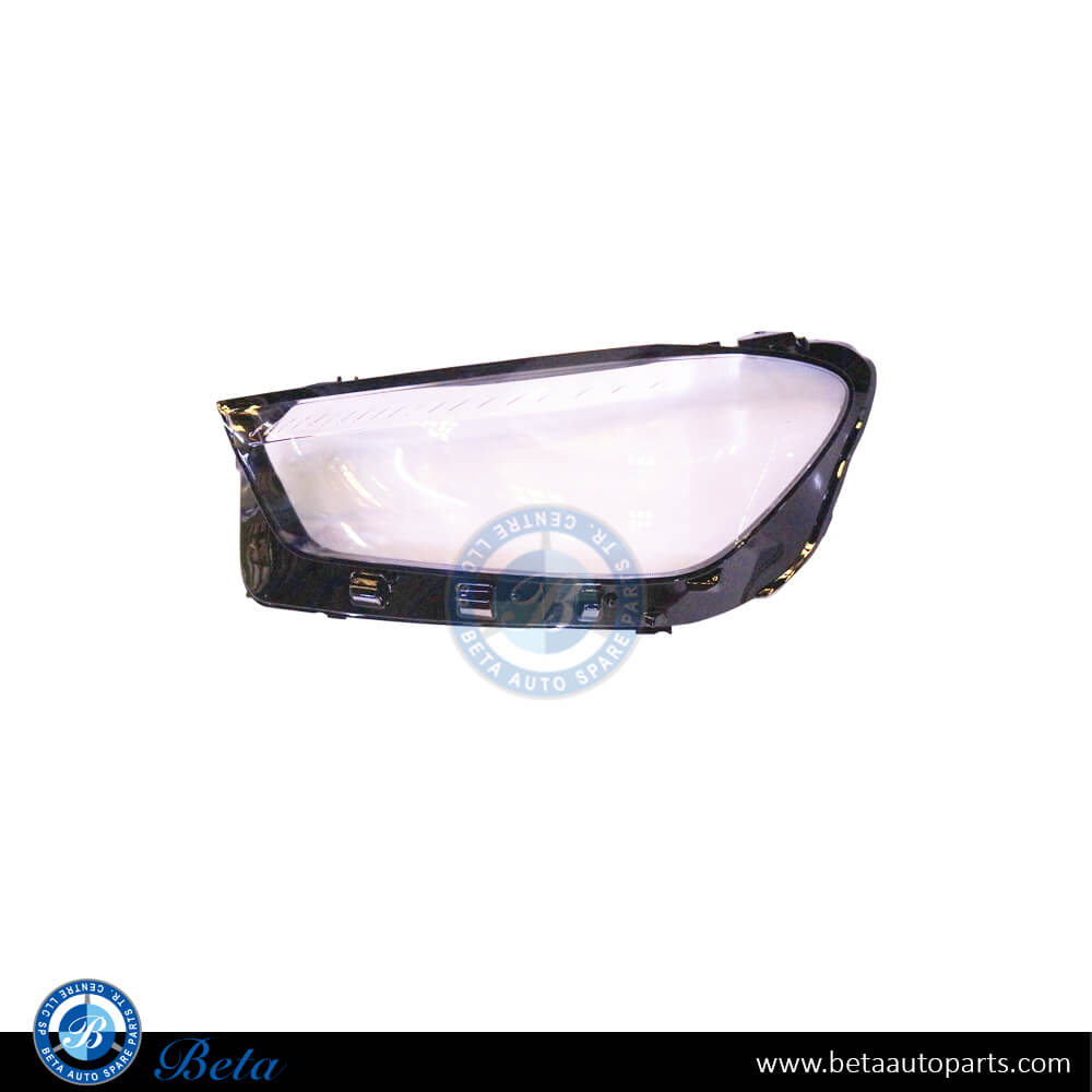 Left Side Headlamp Lens for Mercedes GLE-Class 2024-Up models, Part Number 1679068304