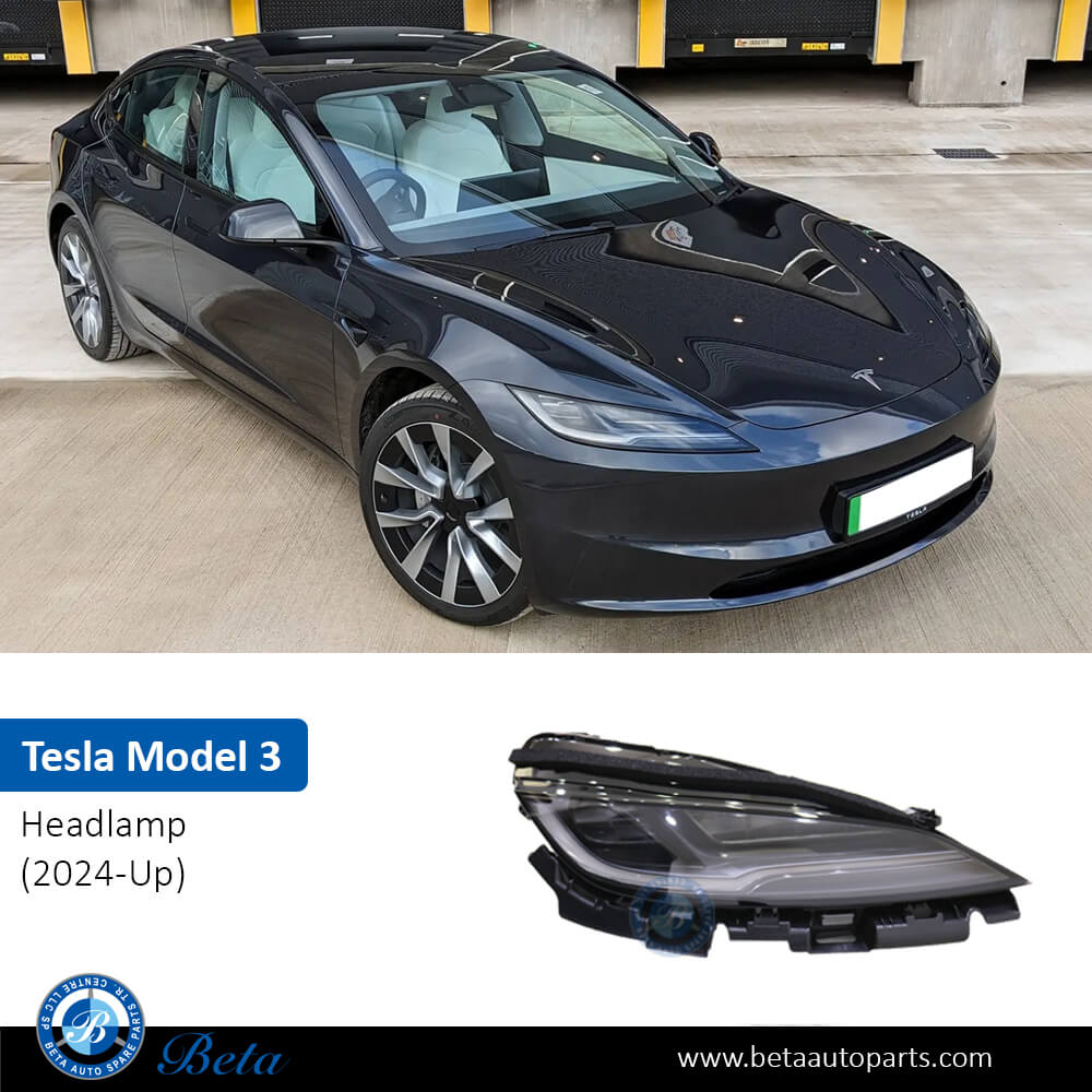 Tesla Model 3 (2024-Up), Headlamp (Right), China, 1760889-00-F