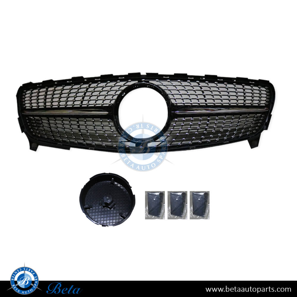 Mercedes-Benz Chrome Radiator Grill Star Emblem – W205 W176 W246 W218, Genuine A2058806406
