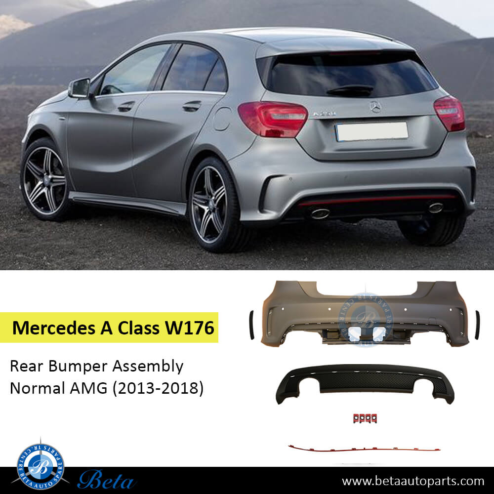 Mercedes A-Class W176 (2013-2018), Rear Bumper Normal AMG with PDC, Taiwan, 1768805840