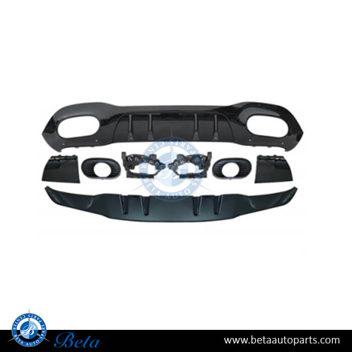 Rear Diffuser assembly AMG A35 for Normal AMG Hatchback for Mercedes A-Class W177 2019-up models, Part Number 1778853801