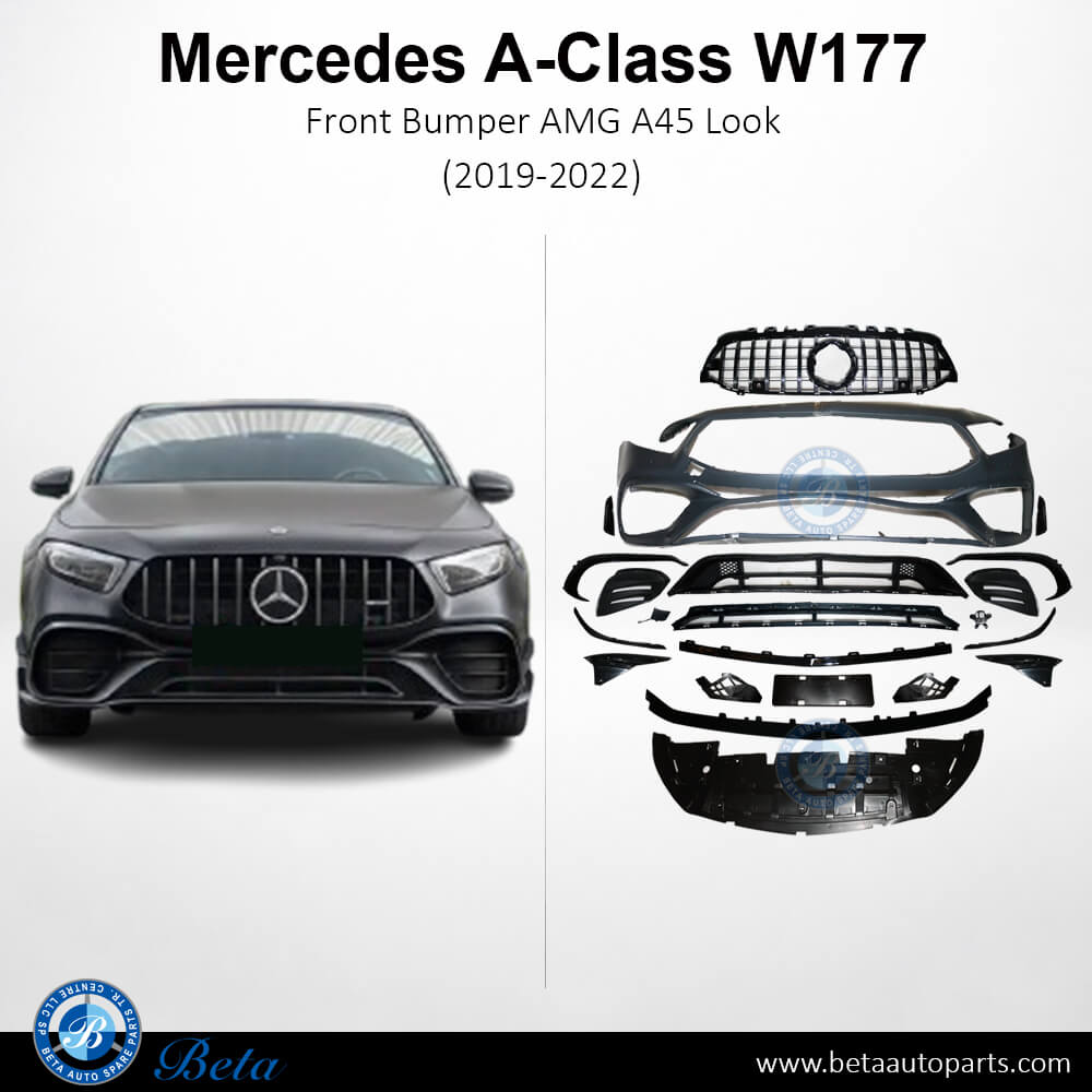 Mercedes A-Class W177 (2019-2022), Front Bumper AMG A45 Look, China, 1778855103