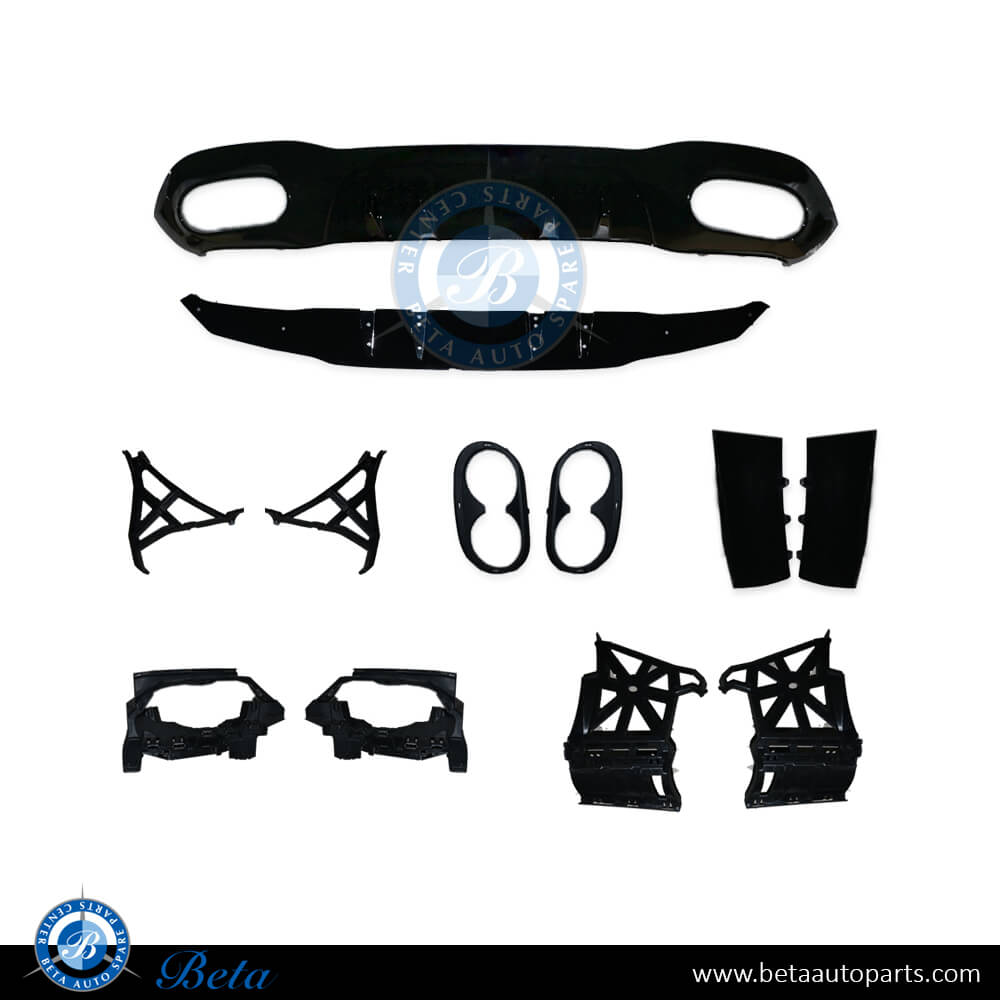 Rear Diffuser AMG A45 for Normal AMG Sedan for Mercedes A-Class W177 2019-Up models, Part Number 1778856904