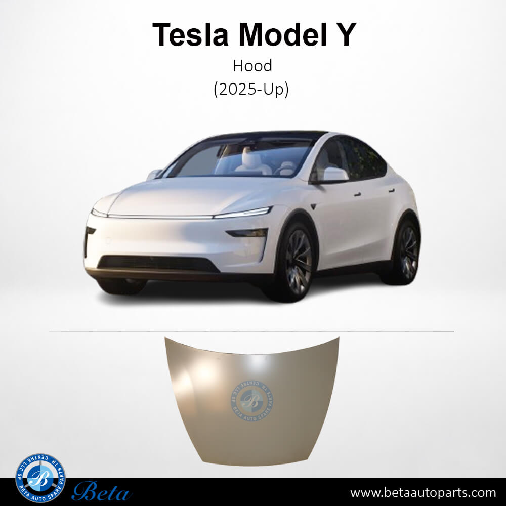 Hood (Aluminum) for Tesla Model Y 2025-Up models, Part Number 1932550-EC-C
