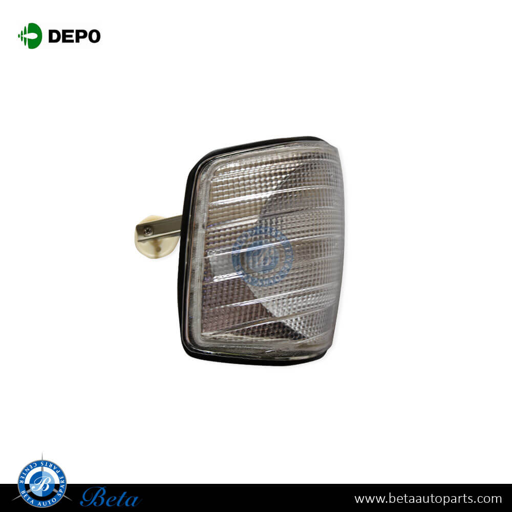 Left Side Corner Lamp WHITE for Mercedes C-Class W201 1983-1993 models, Part Number 2018260343