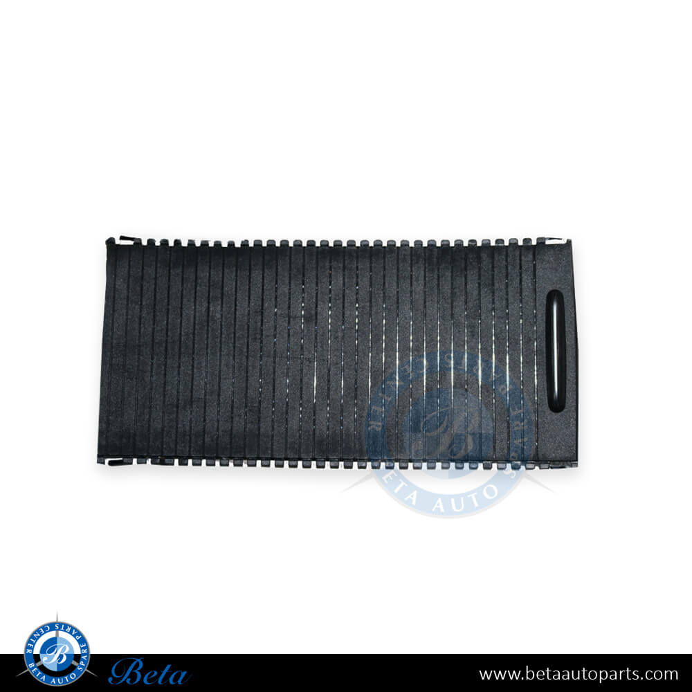 Cup Holder Roller Blind Black Color for Mercedes C-Class/E-Class W204/W212/W207 2008-2016 models, Part Number 2046807607