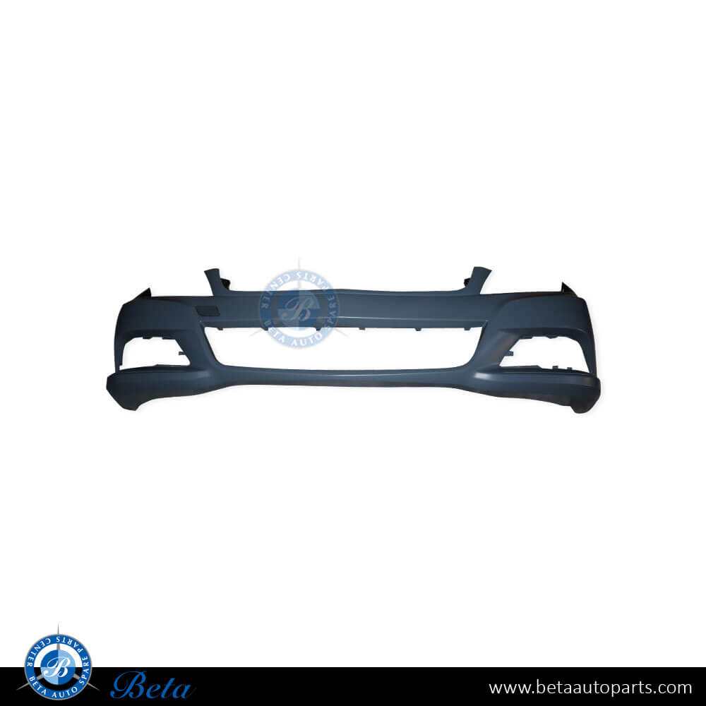 Front Bumper without PDC without Washer with Moulding withPmb 4 Avantage/Elegance for Mercedes C-Class W204 2011-2014 models, Part Number 2048806147