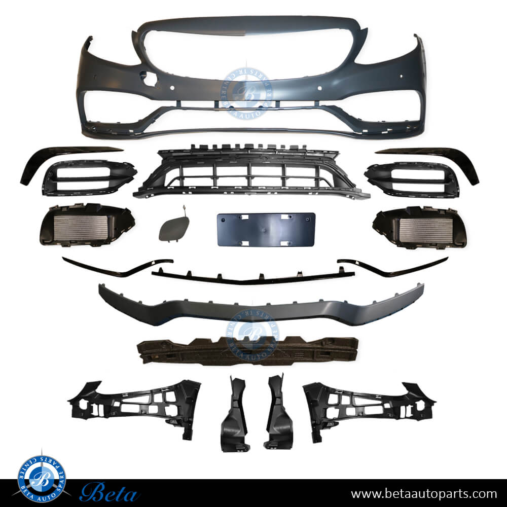 Front Bumper C63 Look for Mercedes C-Class W205 2019-2021 models, Part Number 2058802240