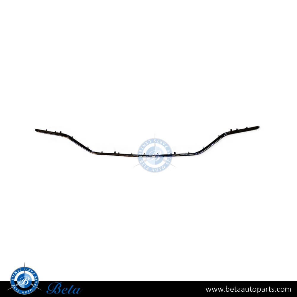 Rear Diffuser Chrome Moulding Normal AMG Silver Color for Mercedes C-Class W205 2019-2021 models, Part Number 2058853903