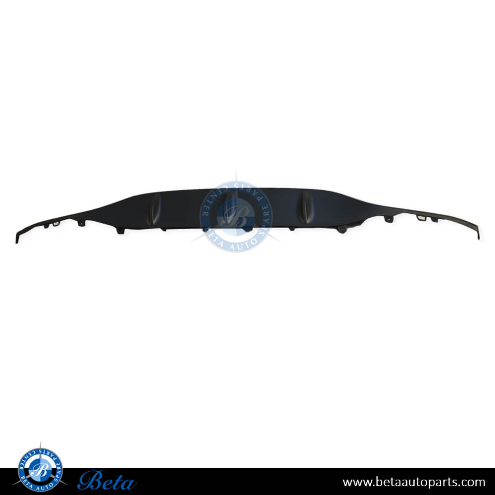 Rear Diffuser Lower Trim Normal AMG Silver Color for Mercedes C-Class W205 2015-2018 models, Part Number 2058857338