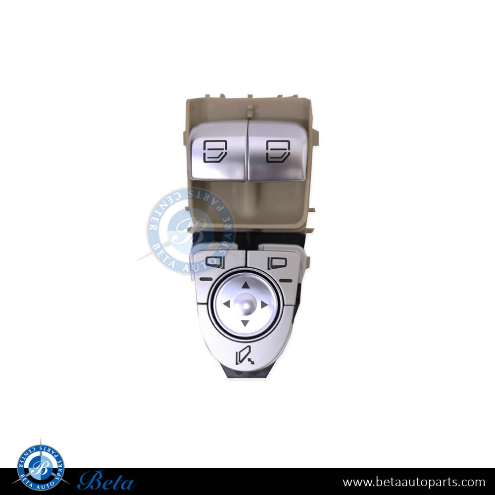 Window Switch Beige for Mercedes C-Class W205 2015-Up models, Part Number 2059057011