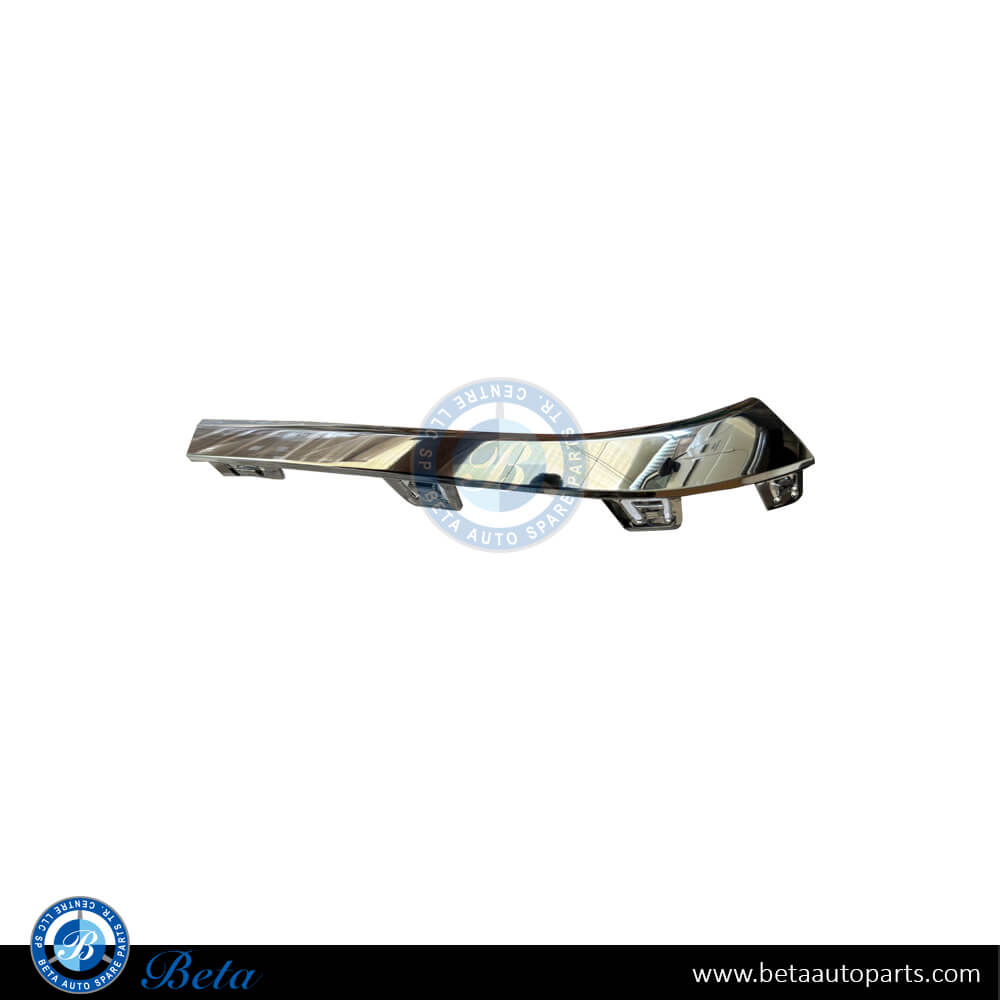 Left Side Rear Bumper Moulding Normal AMG Chrome for Mercedes C-Class 2022-Up models, Part Number 2068853904