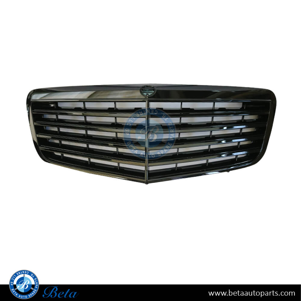 Radiator Grille All Black for Mercedes E-Class 2006-2009 models, Part Number 2118801783