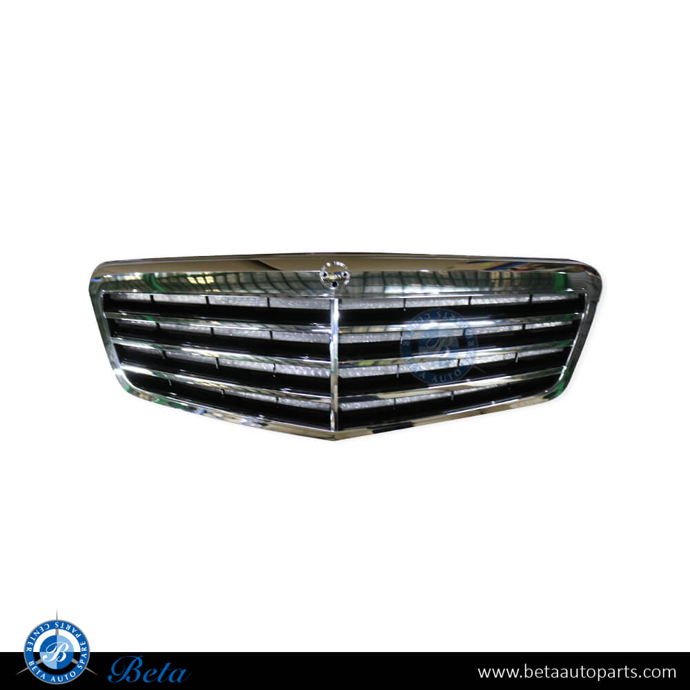 Grille Avantarde Black and Chrome color for Mercedes E-Class W212 2010-2013 models, Part Number 2128800583