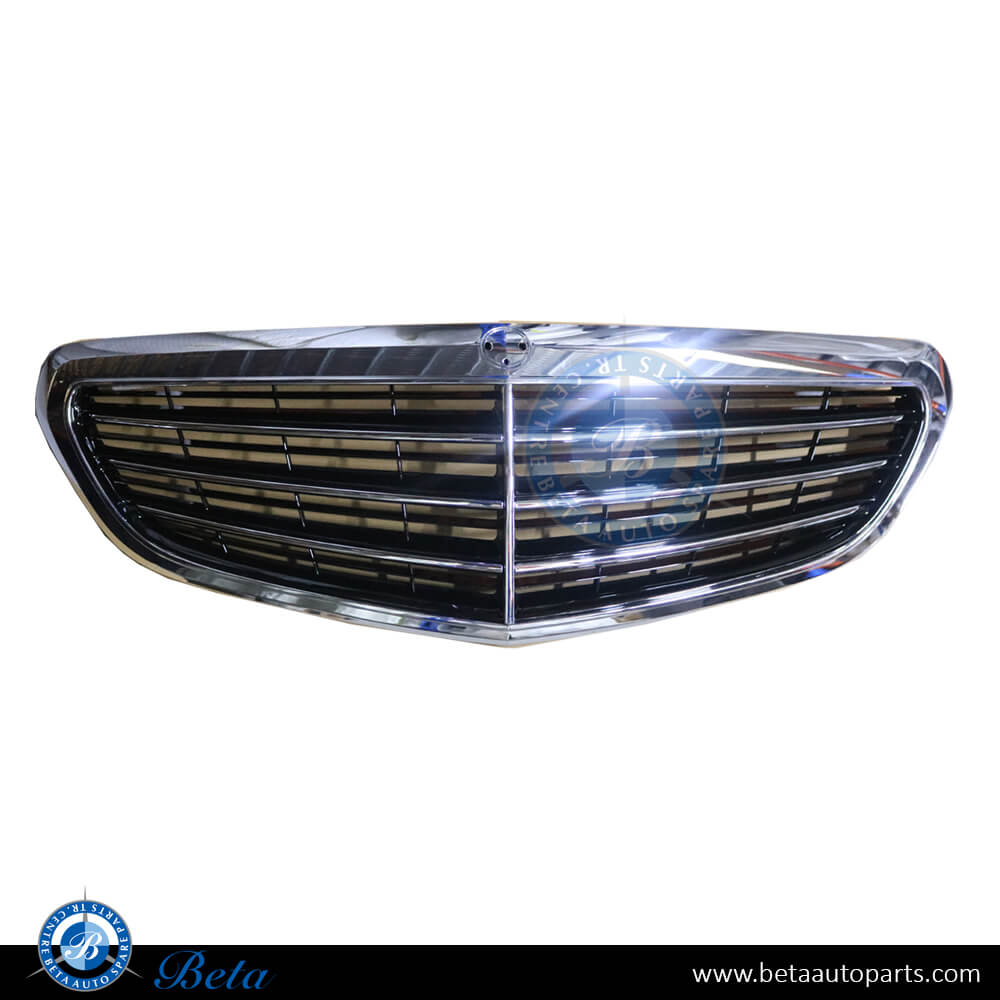 Radiator Grille Elegance/Standard - Black for Mercedes E-Class W212 2014-2016 models, Part Number 2128801483