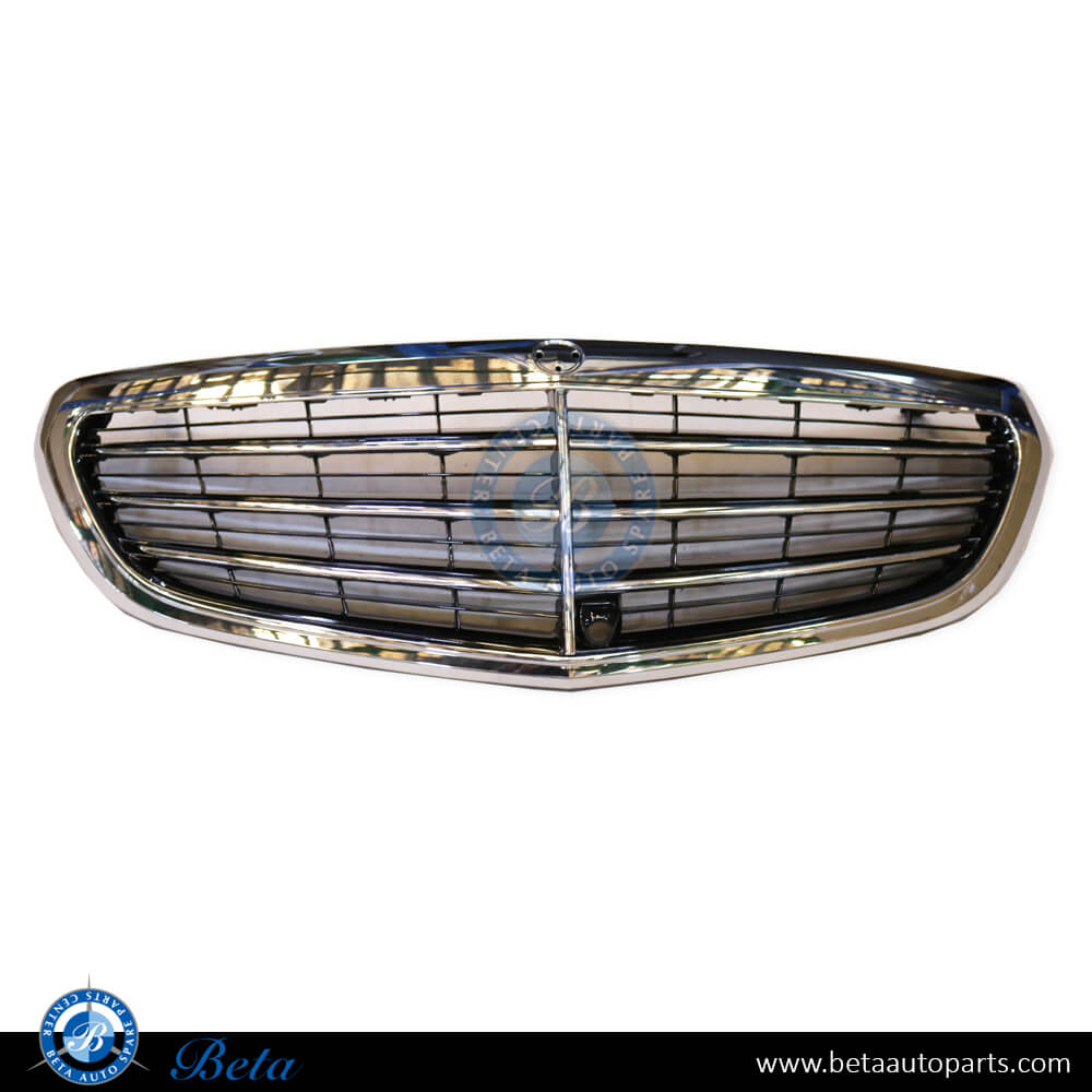Radiator Grille with Camera Hole Elegance or Classic for Mercedes E-Class W212 2014-2016 models, Part Number 2128801583