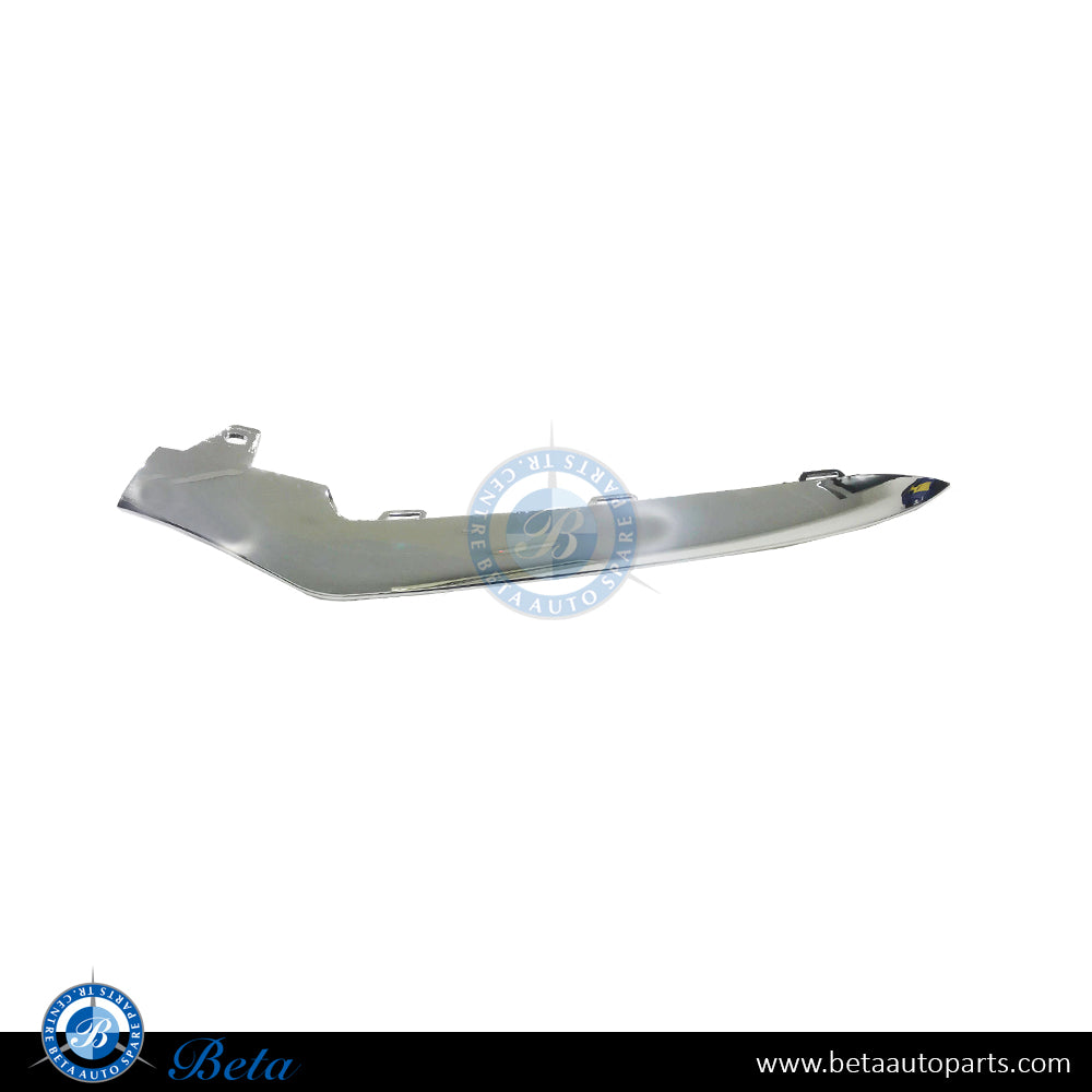 Left Side Front Bumper Chrome Moulding Normal AMG for Mercedes E-Class W212 2014-2016 models, Part Number 2128852774